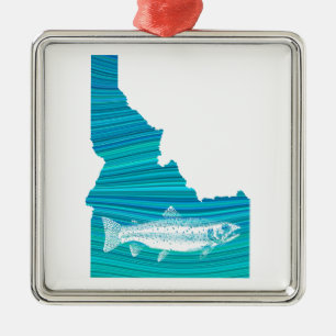 Idaho Wave Fishing Julgransprydnad Metall