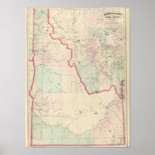 Idaho westerna Montana portionr Poster