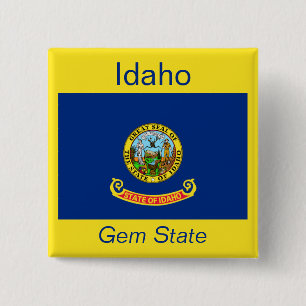 Idahoan Flagga-knapp Knapp