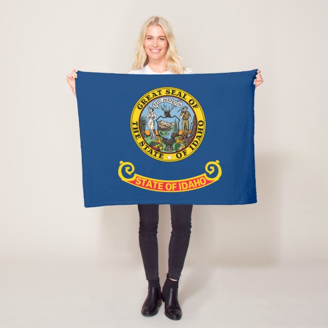 Idahos delstatsflagga fleecefilt (På plats)