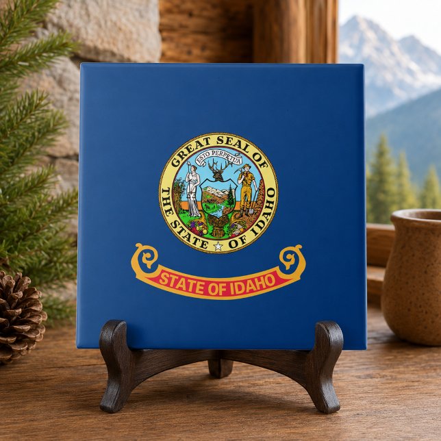 Idahos statsflagga kakelplatta (Idaho State Flag Tile)