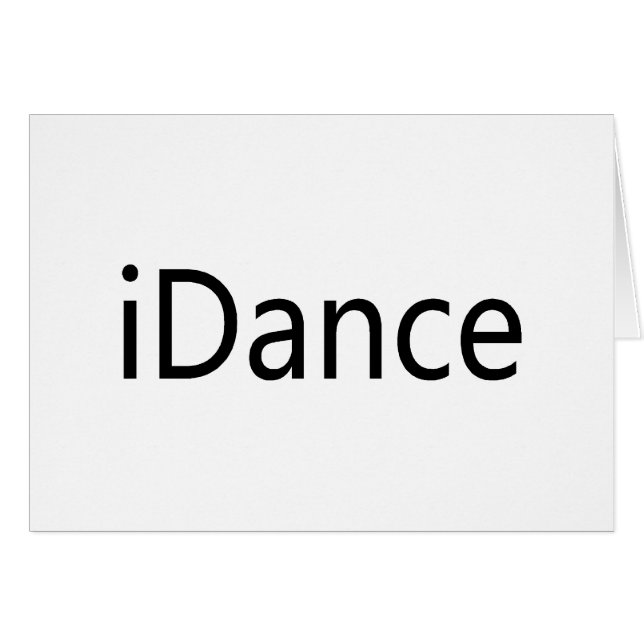 iDance Hälsningskort (Framsidan Horizontal)