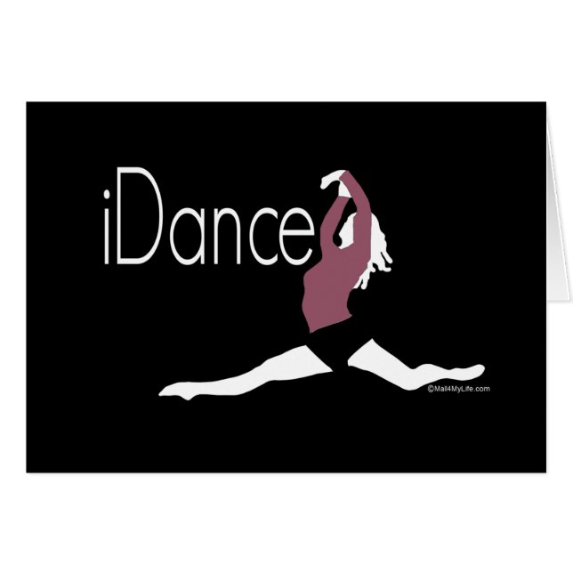 idance hälsningskort (Framsidan Horizontal)