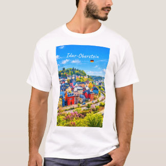 Idar-Oberstein, Tyskland - Färgrik Stad T Shirt