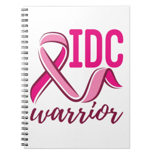 IDC Warrior Breast Cancer Awareness Anteckningsbok