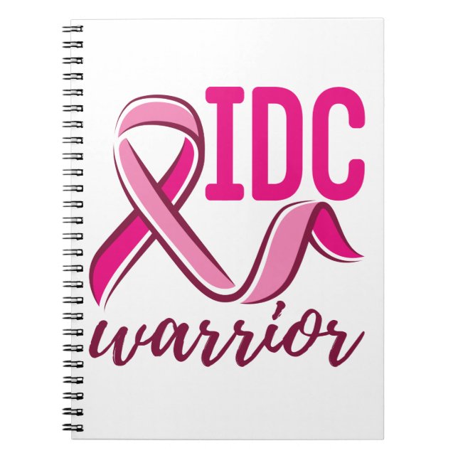 IDC Warrior Breast Cancer Awareness Anteckningsbok (Framsidan)