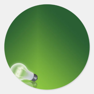 idé Bulb Runt Klistermärke