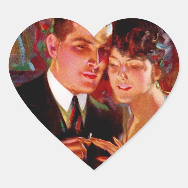 Ide Collars Hjärtformat Klistermärke (Framsida)