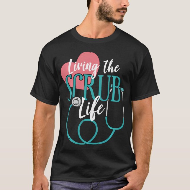 Idé Doktorshjälp Stetoskop T Shirt (Framsida)