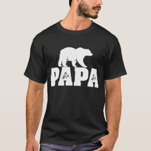 Idé för fars dag för gåva för pappabjörn rolig t shirt