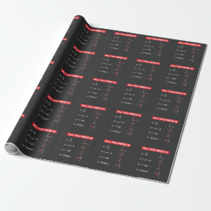 Idé för gåva för lärare för MathsAlgebramate Presentpapper