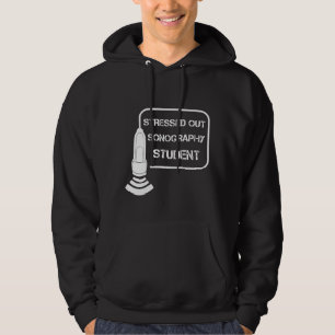 Idé för gåva för Sonographer Ultrasoundteknike Hoodie