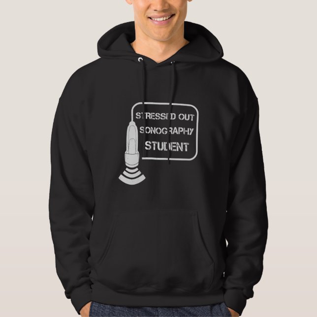 Idé för gåva för Sonographer Ultrasoundtekniker Hoodie (Framsida)
