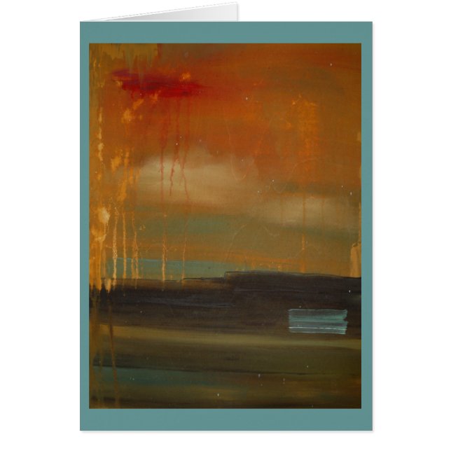 idé om ett landskap hälsningskort (Framsidan)