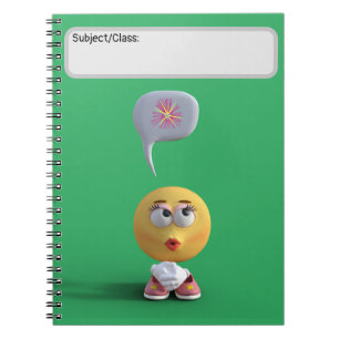 "Idea Emoji" (Grönt) bärbar dator Anteckningsbok