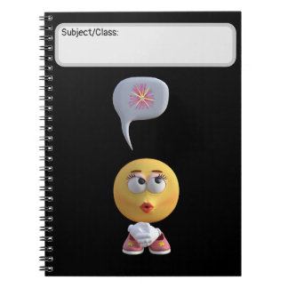 "Idea Emoji" (svart) bärbar dator Anteckningsbok