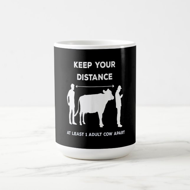 Idea för kott från djur| Mort från den berömda Cow Kaffemugg (Center)