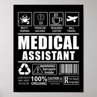 Idea för medicinska assistenter för CMA-varning Poster