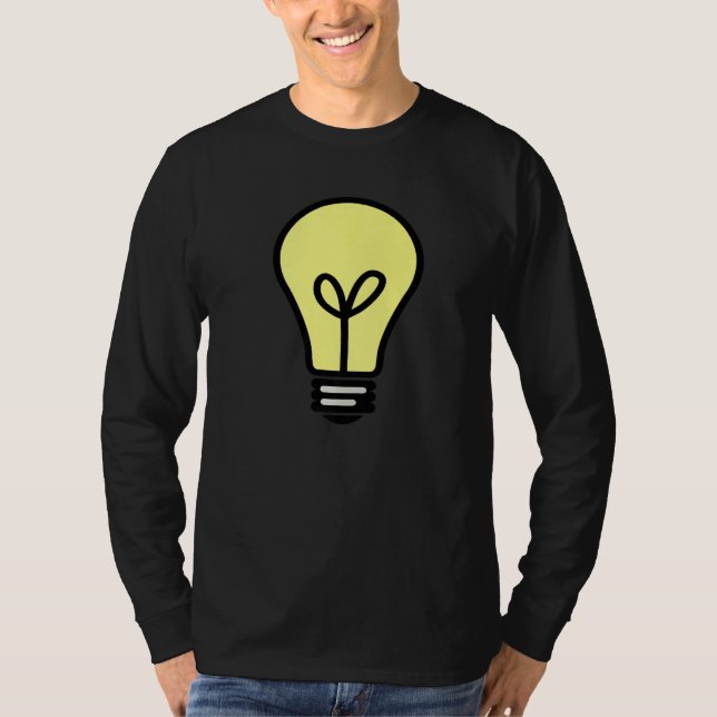 Idea Light Bulb T Shirt (Framsida)