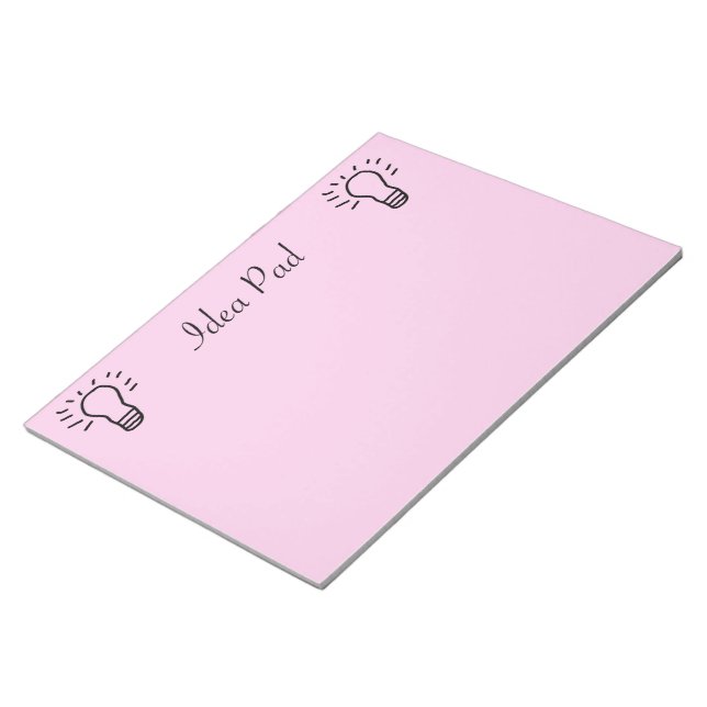 Idea Pad Rosa Anteckningsblock (Vinklad)