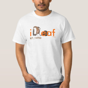 iDeaf-implantat RIT/NTID - ABSdesigns T Shirt