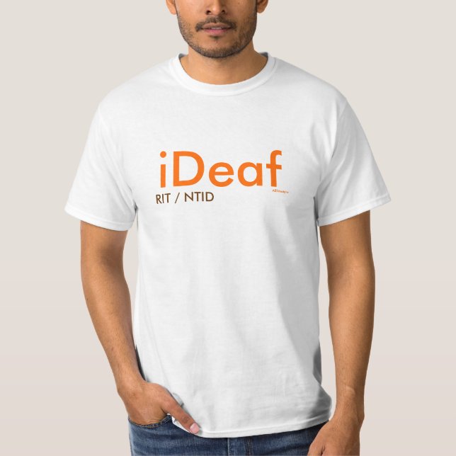 iDeaf RIT/NTID - ABSdesigns T-shirt (Framsida)