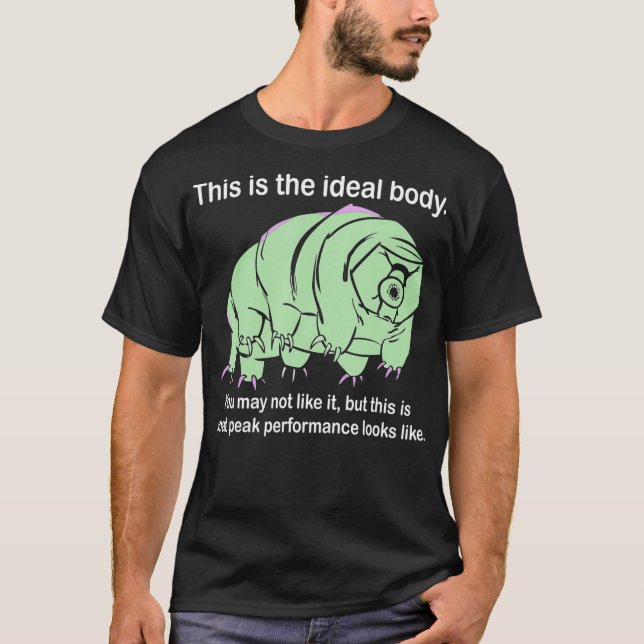 Ideal Body Tardigrade Gift Microbiology Science Wa T Shirt (Framsida)