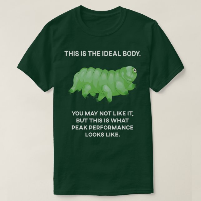 Ideal Body Tardigrade Microbiology Science Vatten  T Shirt (Design framsida)