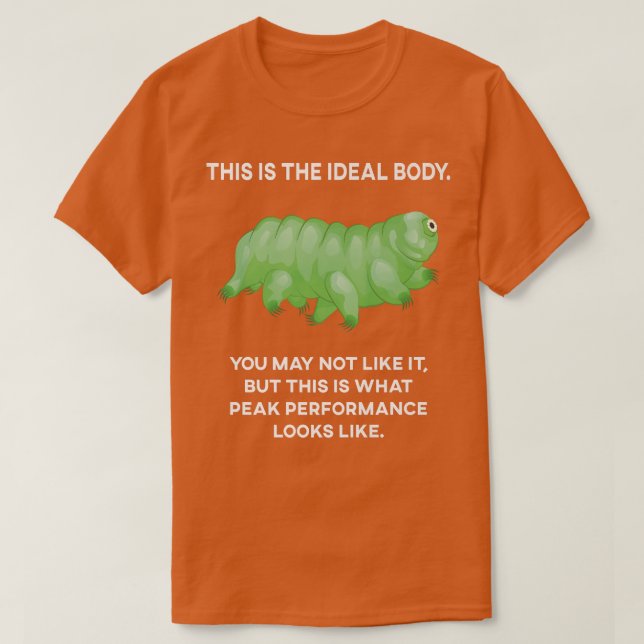 Ideal Body Tardigrade Microbiology Science Water B T Shirt (Design framsida)