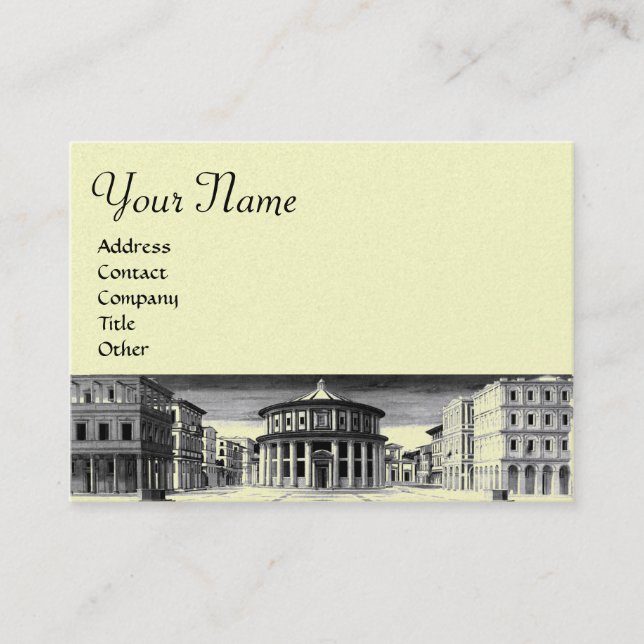 IDEAL CITY,bright platinum metallisk papper,silver Visitkort (Framsida)
