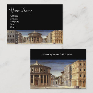 IDEAL CITY,Renaissance Architect Black Visitkort