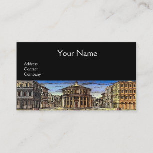 IDEAL CITY, Renaissance Architecture, Black Visitkort