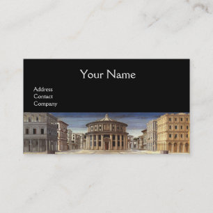 IDEAL CITY, Renaissance Architecture, Black Visitkort