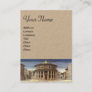 IDEAL CITY, Renaissance Architecture Kraft Papper Visitkort