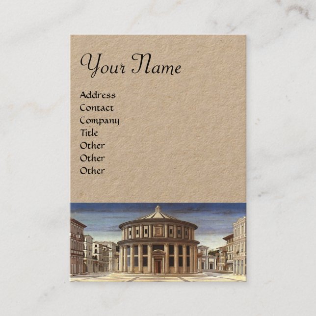 IDEAL CITY, Renaissance Architecture Kraft Papper Visitkort (Framsida)