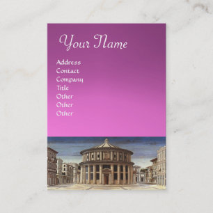 IDEAL CITY, rosa lila violet amethyst Visitkort