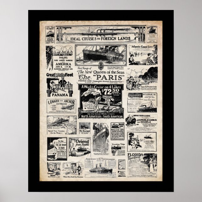 Ideal Cruises to Foreign Lands Poster (Framsidan)