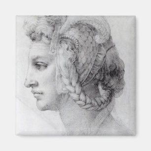 Idealhuvud av en kvinna, c.1525-28 magnet