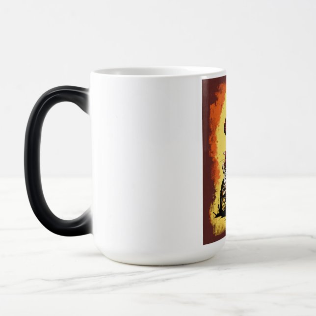 idealisk gåva till motorcykel älskare. magisk mugg (Vänster)