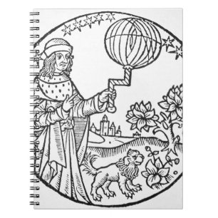 Idealporträtt av Aristotle (384-322 BC), kopierar Anteckningsbok Med Spiral