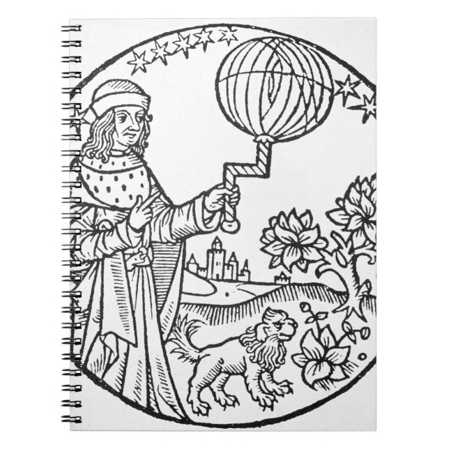 Idealporträtt av Aristotle (384-322 BC), kopierar Anteckningsbok Med Spiral (Framsidan)