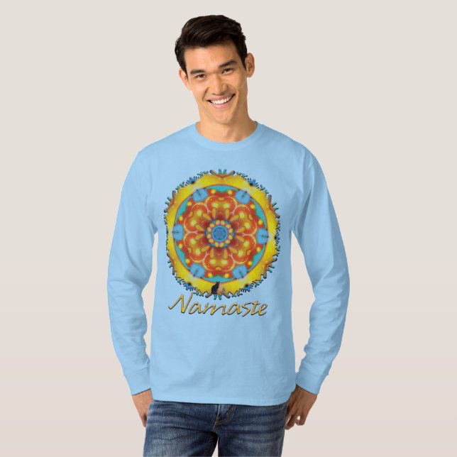 Ideate Namaste Kalejdoskop T Shirt (Hel framsida)
