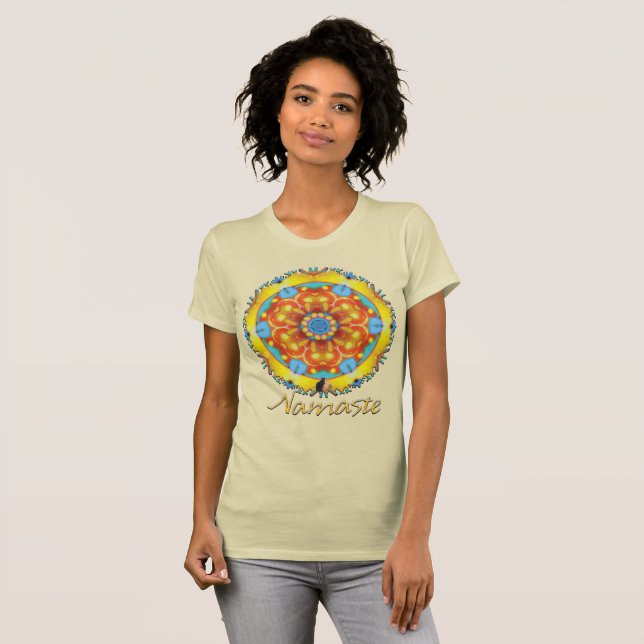 Ideate Namaste Kalejdoskop T Shirt (Hel framsida)