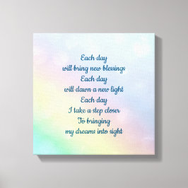 Idébekräftelse av blekens pastelliseringsaxel canvastryck