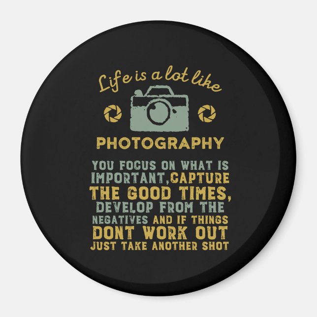 Idébildande fotograf utvecklas från Negativ Magnet (Framsidan)