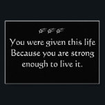 Idébildande Poster - Life<br><div class="desc">Vi behöver alla lite inspiration - lägg till en ram och lägg oss i ditt rum,  kontor eller klass.</div>