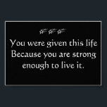 Idébildande Poster - Life<br><div class="desc">Vi behöver alla lite inspiration - lägg till en ram och lägg oss i ditt rum,  kontor eller klass.</div>