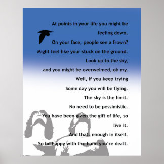 Idébildande poster - ursprunglig dikt