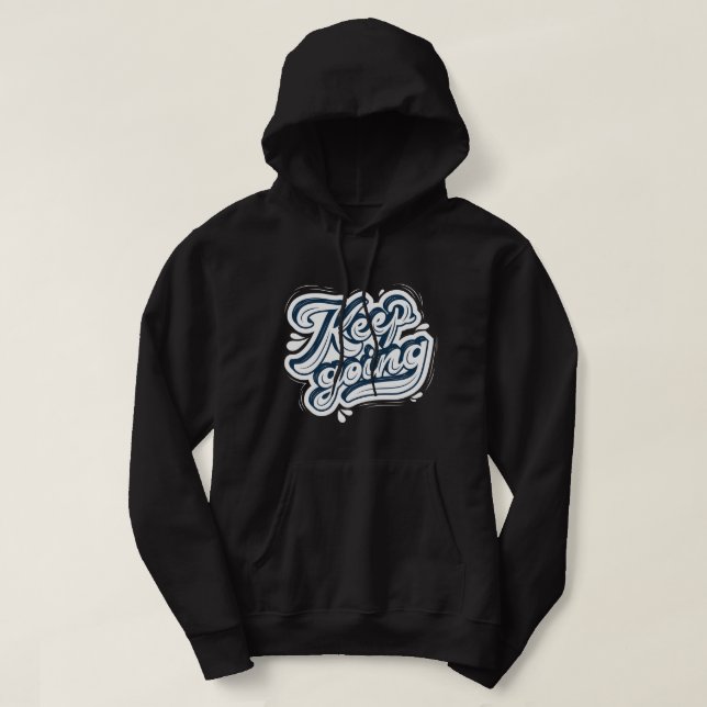 Idécitat l coola text l manar black hoodie (Design framsida)