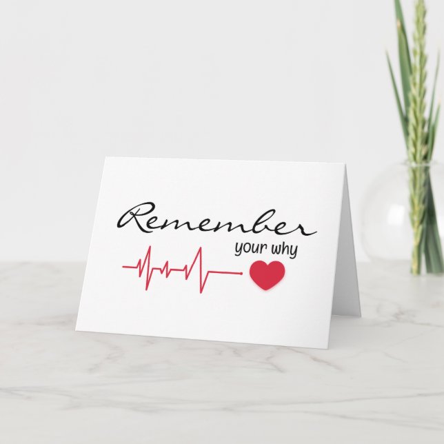 Idécitat med röd puls kort (Framsida)